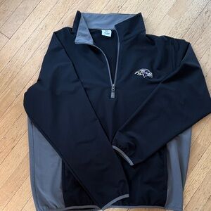 NFL Baltimore Ravens Black & Gray Team Quarter-Zip Pullover